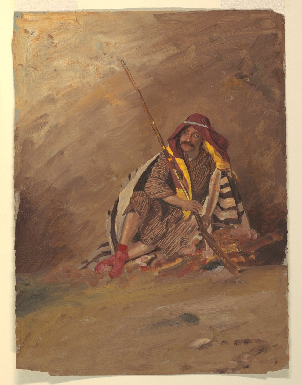 Seated Bedouin, probably February 1868 by Frederic Edwin Church