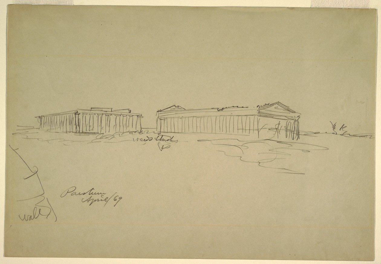 Sketches, Paestum, Southern Italy, April 1869 by Frederic Edwin Church