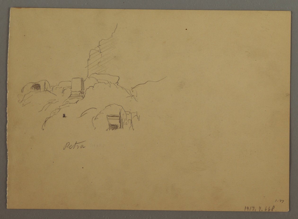 Sketches from Petra, Jordan, February 1868 by Frederic Edwin Church