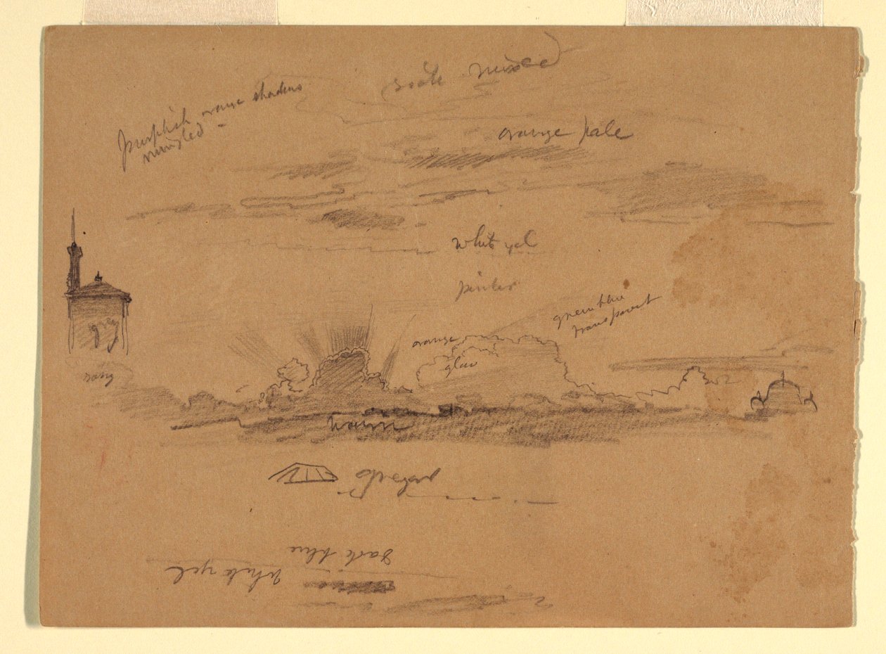 Sketches from Rome, Italy, November 1868 by Frederic Edwin Church
