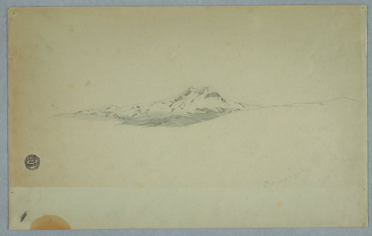 Snowy Summit of Volcano, 1850–60 by Frederic Edwin Church