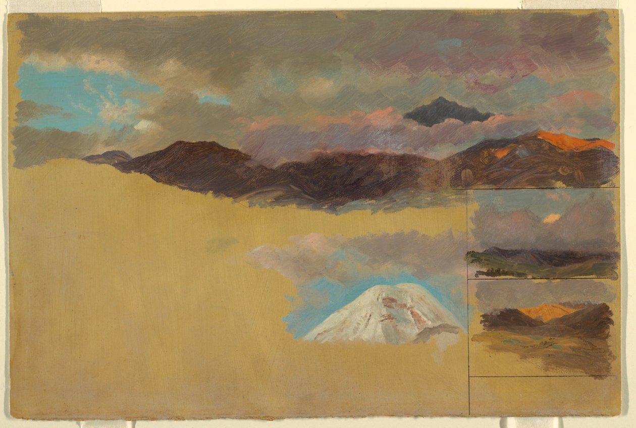 Studies of Mount Chimborazo, Ecuador, 1857 by Frederic Edwin Church