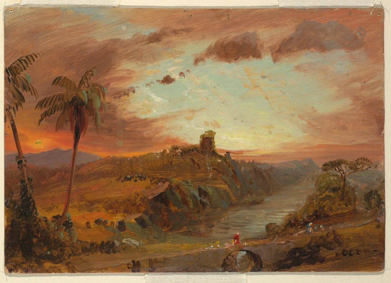 Study for "Imaginary South American Landscape", ca. 1857 by Frederic Edwin Church