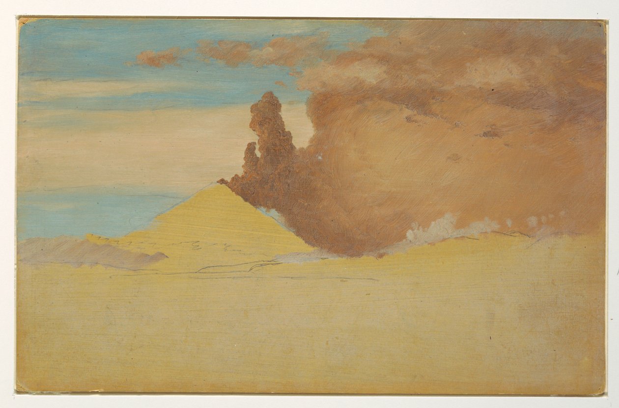 Study of Cotopaxi, Erupting, Ecuador, 1853 by Frederic Edwin Church