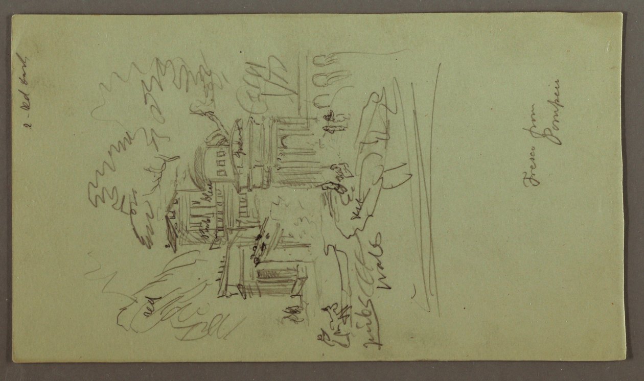 Study of a Fresco from Pompeii, possibly 1868–69 by Frederic Edwin Church