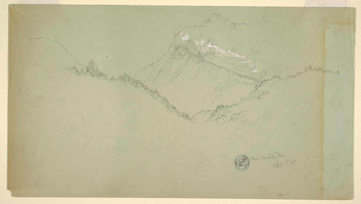 Summit of the Watzmann, near Berchtesgaden, July 9, 1868 by Frederic Edwin Church
