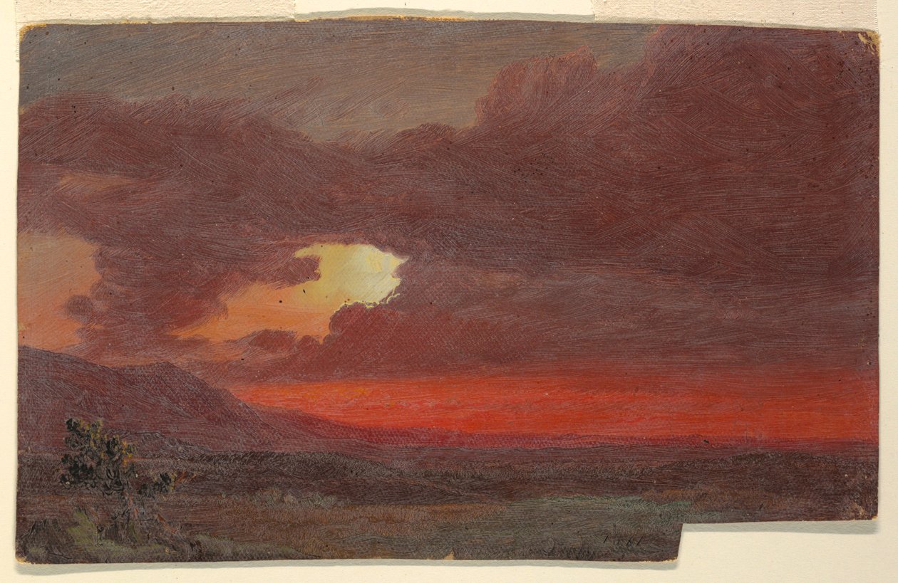 Sunset, Hudson, New York, July 1861 by Frederic Edwin Church