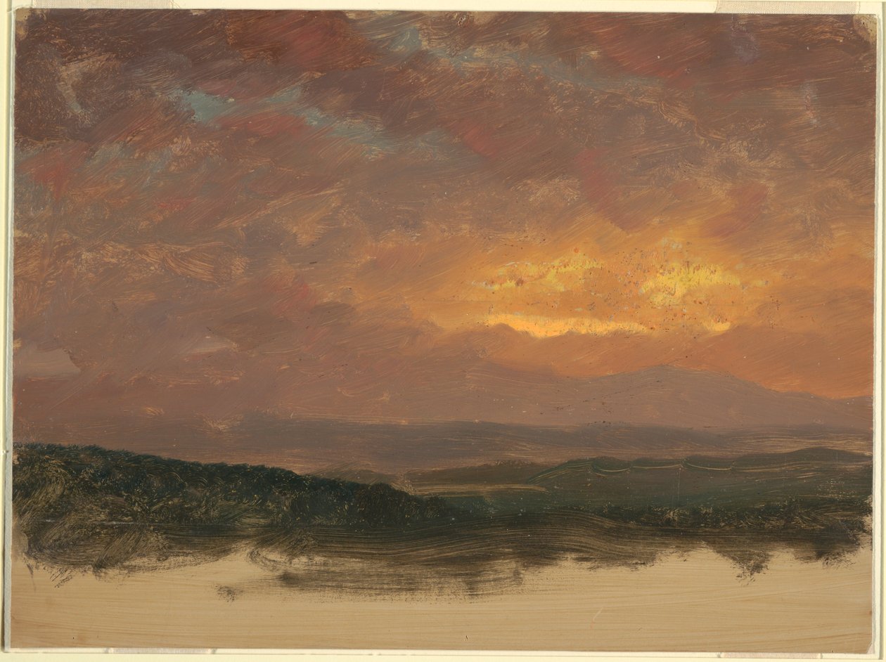 Sunset Over the Catskills, 1870–80 by Frederic Edwin Church