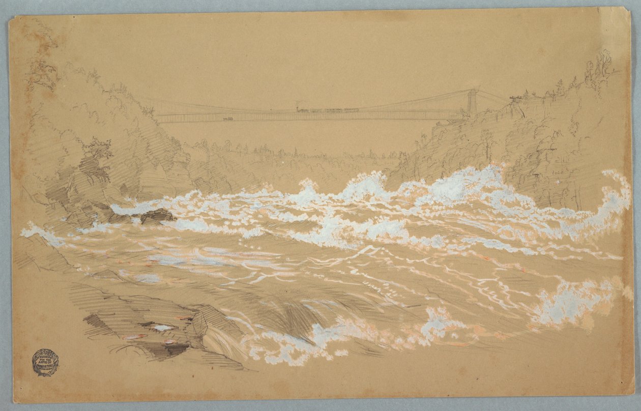 The Gorge, Niagara, Looking Toward the Suspension Bridge by Frederic Edwin Church