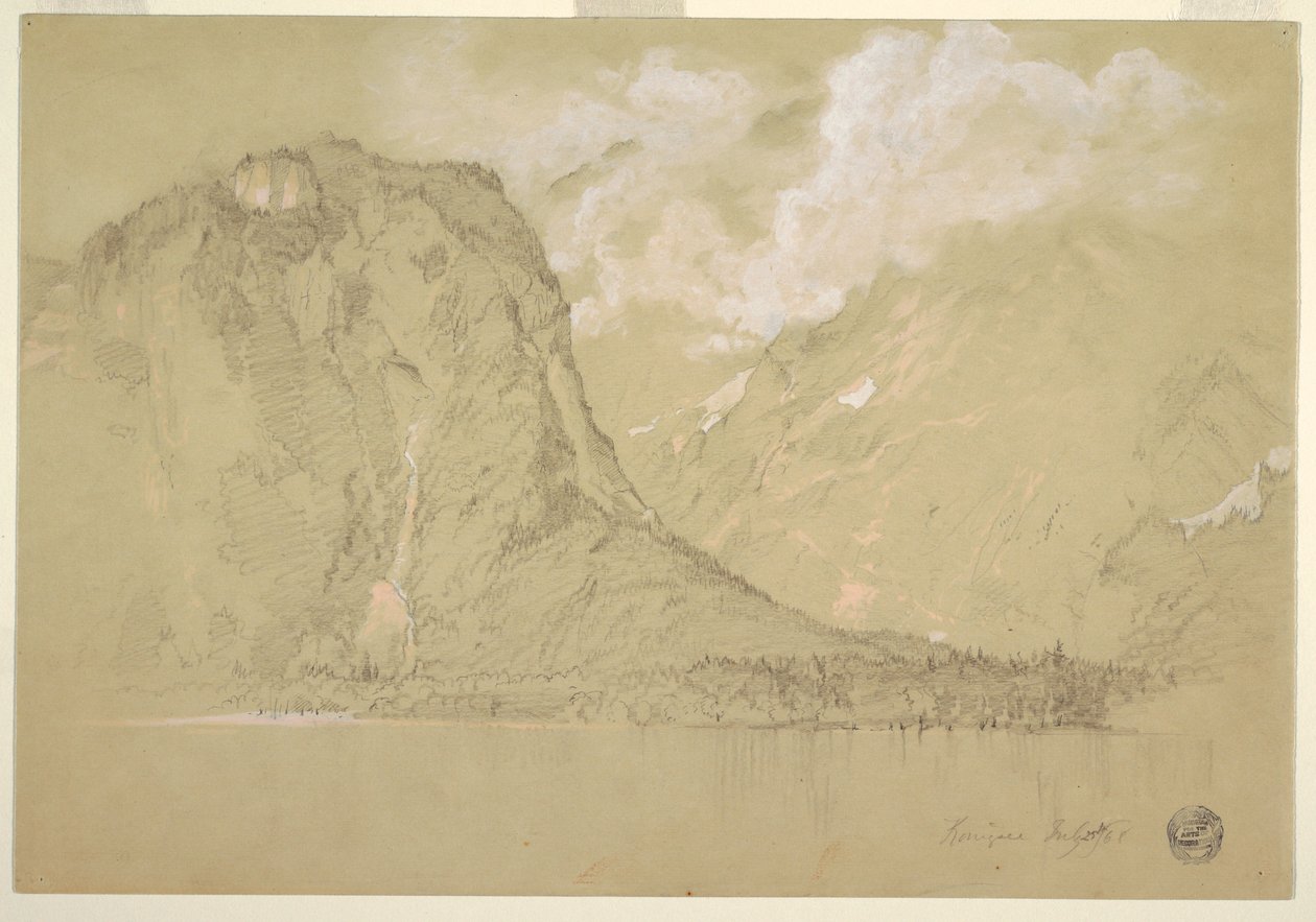 The Königssee and Schrainbach Falls, July 1868 by Frederic Edwin Church