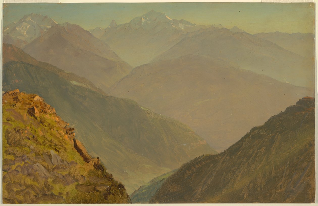 The Watzmann and Goell, near Berchtesgeden, 1868 by Frederic Edwin Church