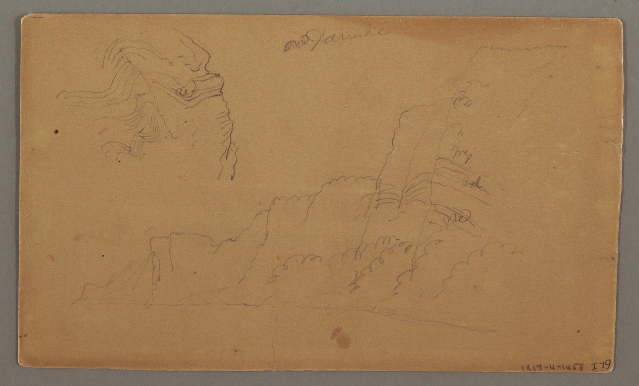 Timber House, Two Sailboats, Roof Studies, possibly 1868 by Frederic Edwin Church
