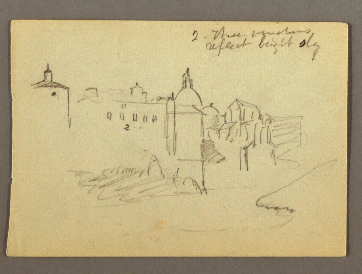 Town Buildings, possibly 1868–69 by Frederic Edwin Church