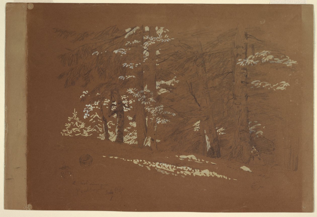 Trees, Berchtesgaden, Bavaria, 1868 by Frederic Edwin Church