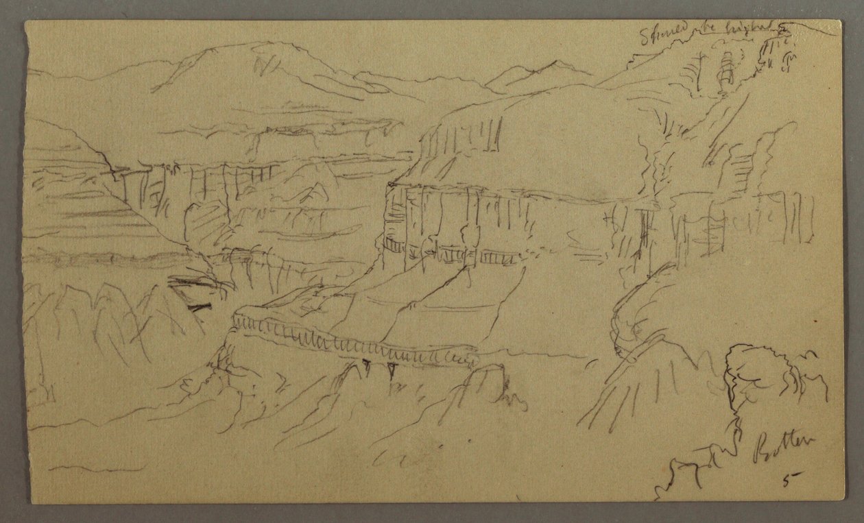 Valley of El Yemen, February 20, 1868 by Frederic Edwin Church