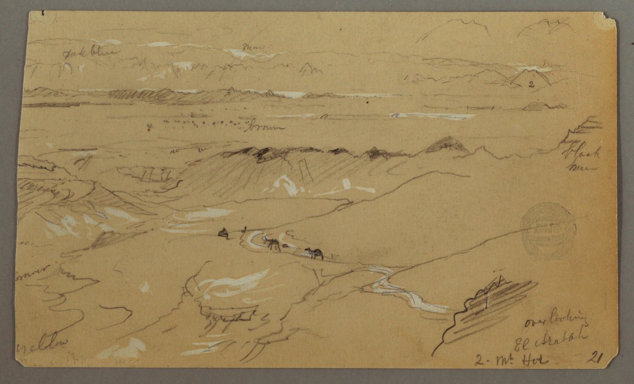 View across Wady el-Arabah, February 20, 1868 by Frederic Edwin Church