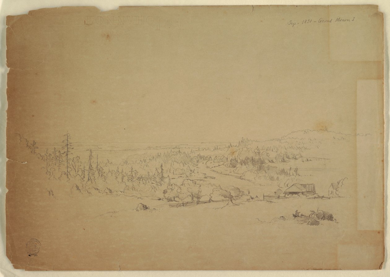 View from Grand Manan Island, Canada, to the Sea, September 1851 by Frederic Edwin Church