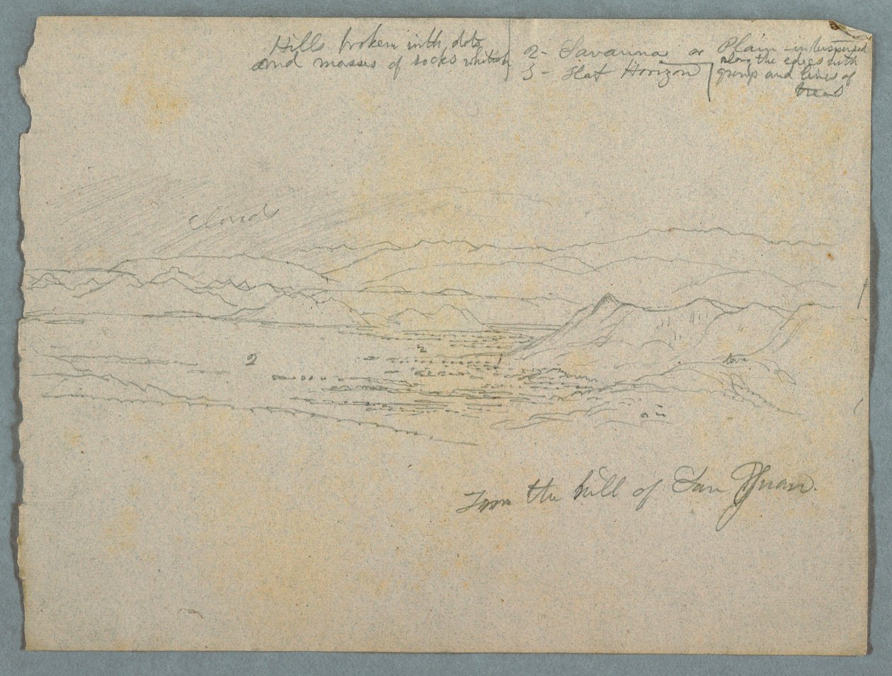 View from the Hill of San Juan, probably Colombia, 1853 by Frederic Edwin Church