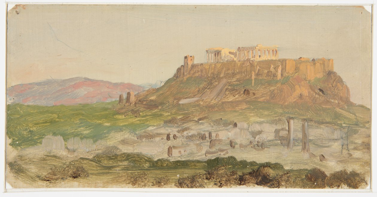 View of the Acropolis from the South, Athens, April 1869 by Frederic Edwin Church