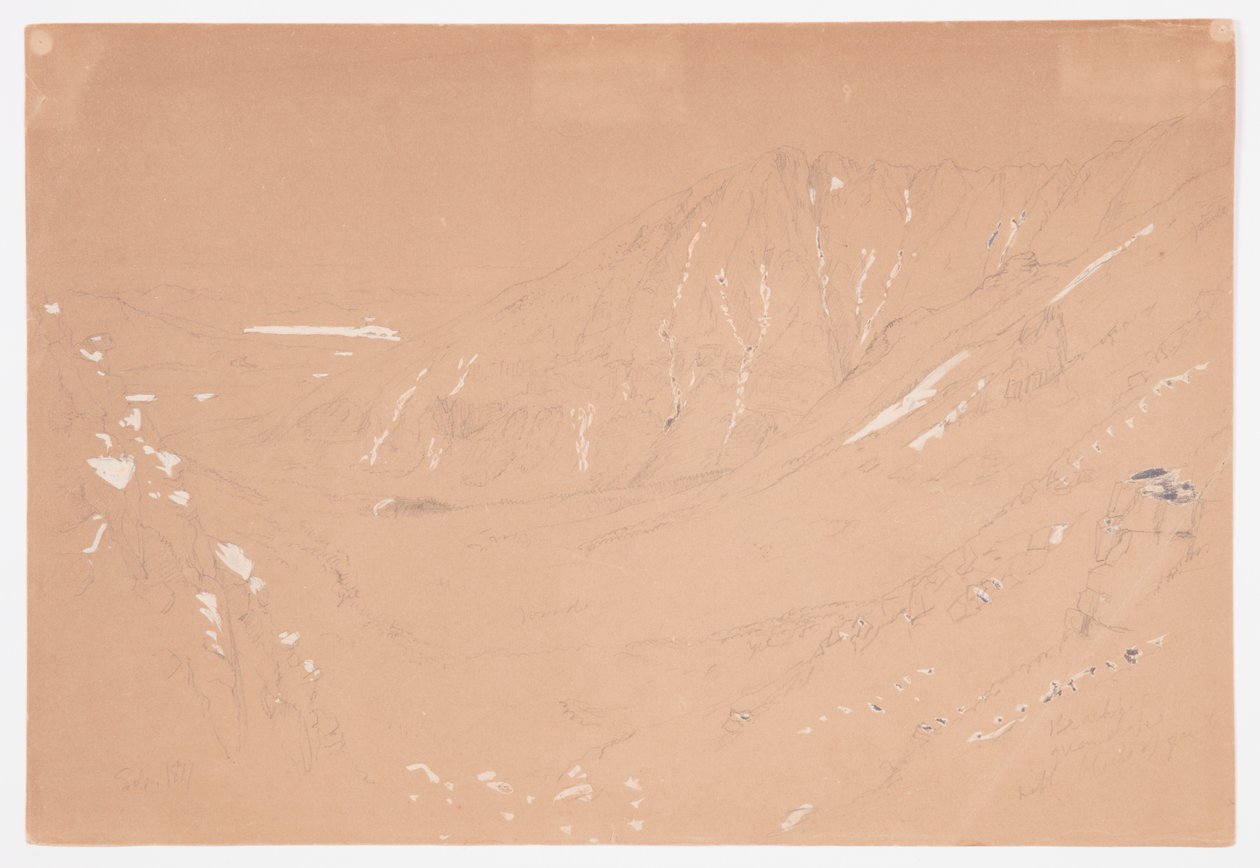 View toward the Great Basin, Mount Katahdin, September 1877 by Frederic Edwin Church