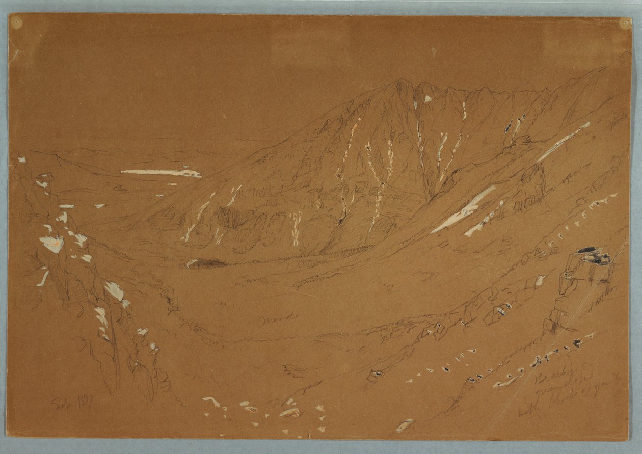 View toward the Great Basin, Mount Katahdin, September 1877 by Frederic Edwin Church