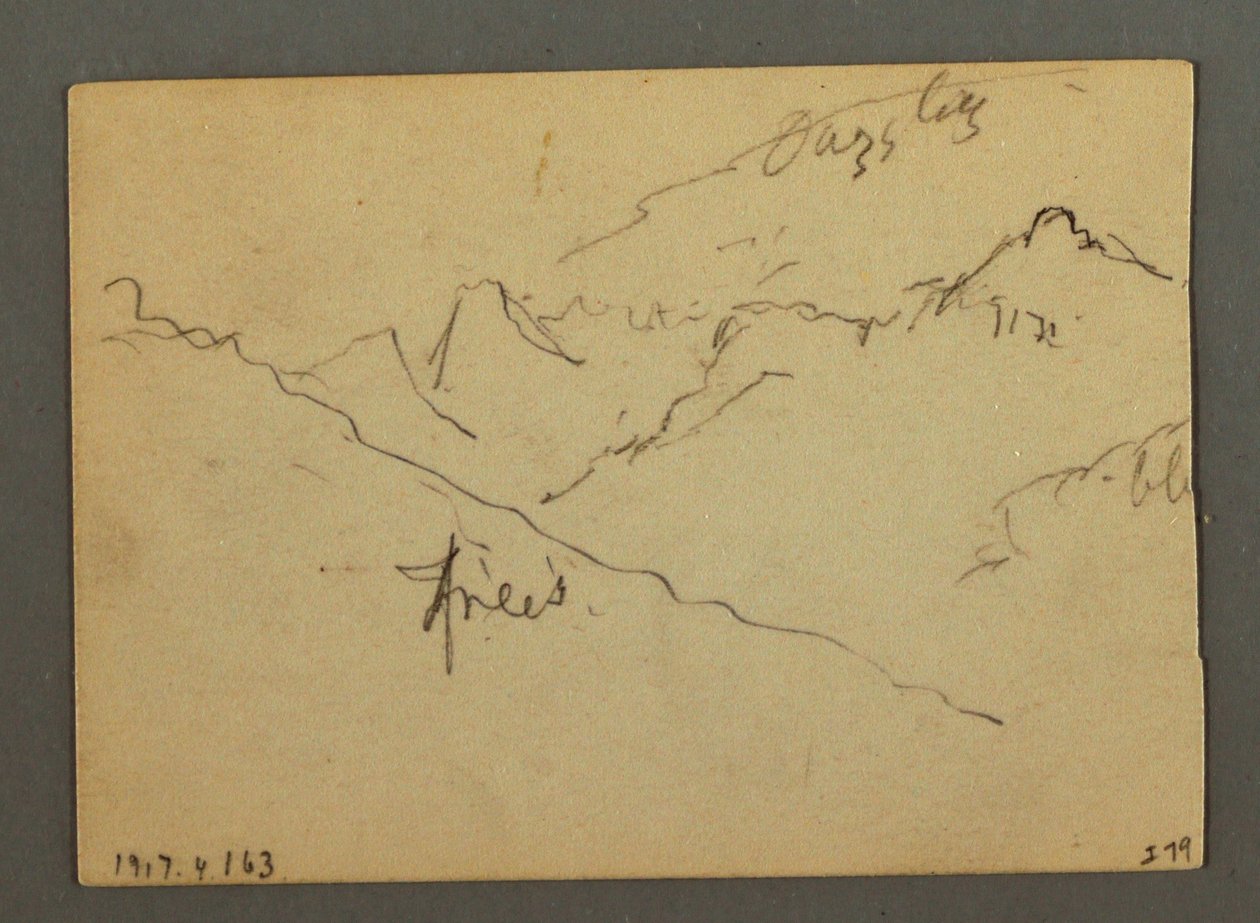 Waterfall between Veney and Sion, Rhone Valley, Switzerland, August 1868 by Frederic Edwin Church