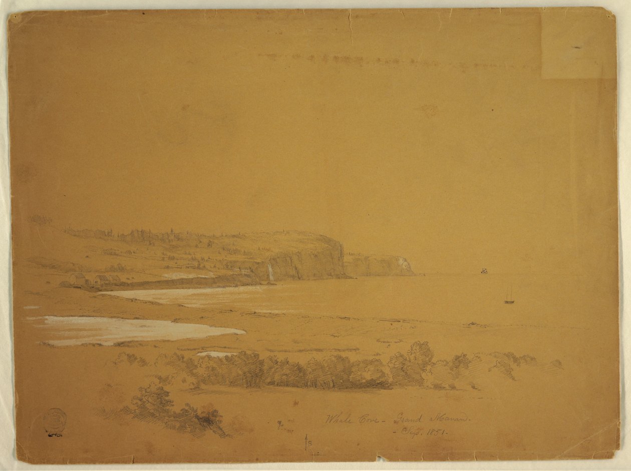 Whale Cove, Grand Manan Island, Canada, September 1851 by Frederic Edwin Church