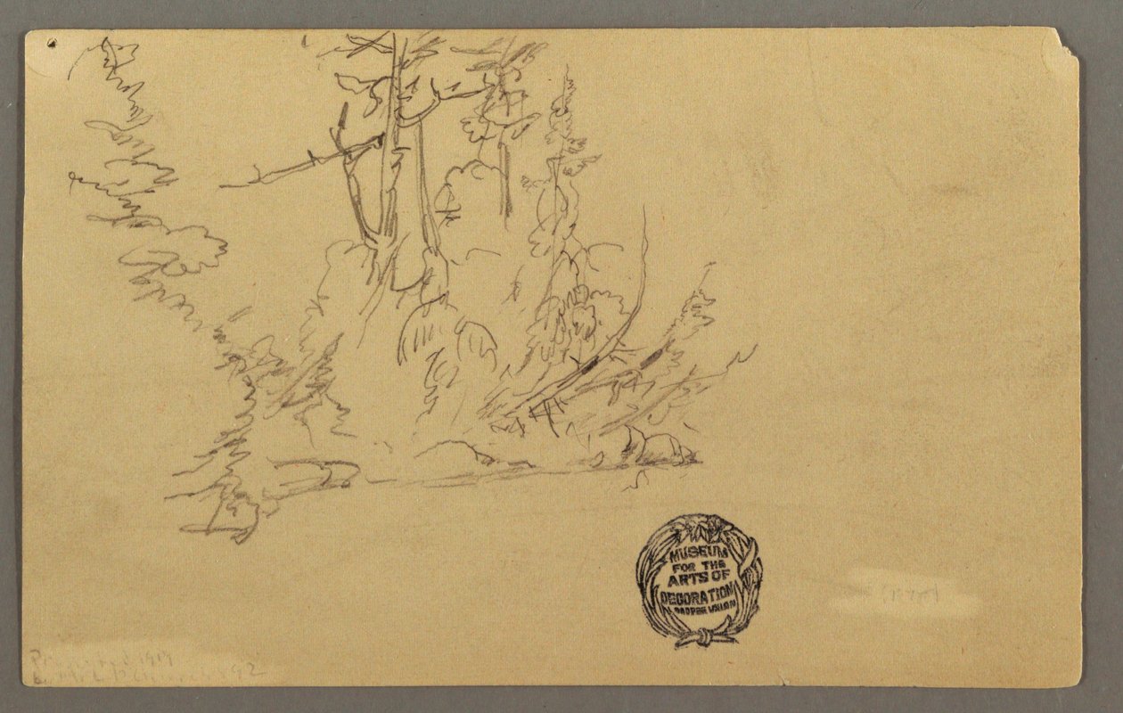 Wooded bank, possibly 1877 by Frederic Edwin Church
