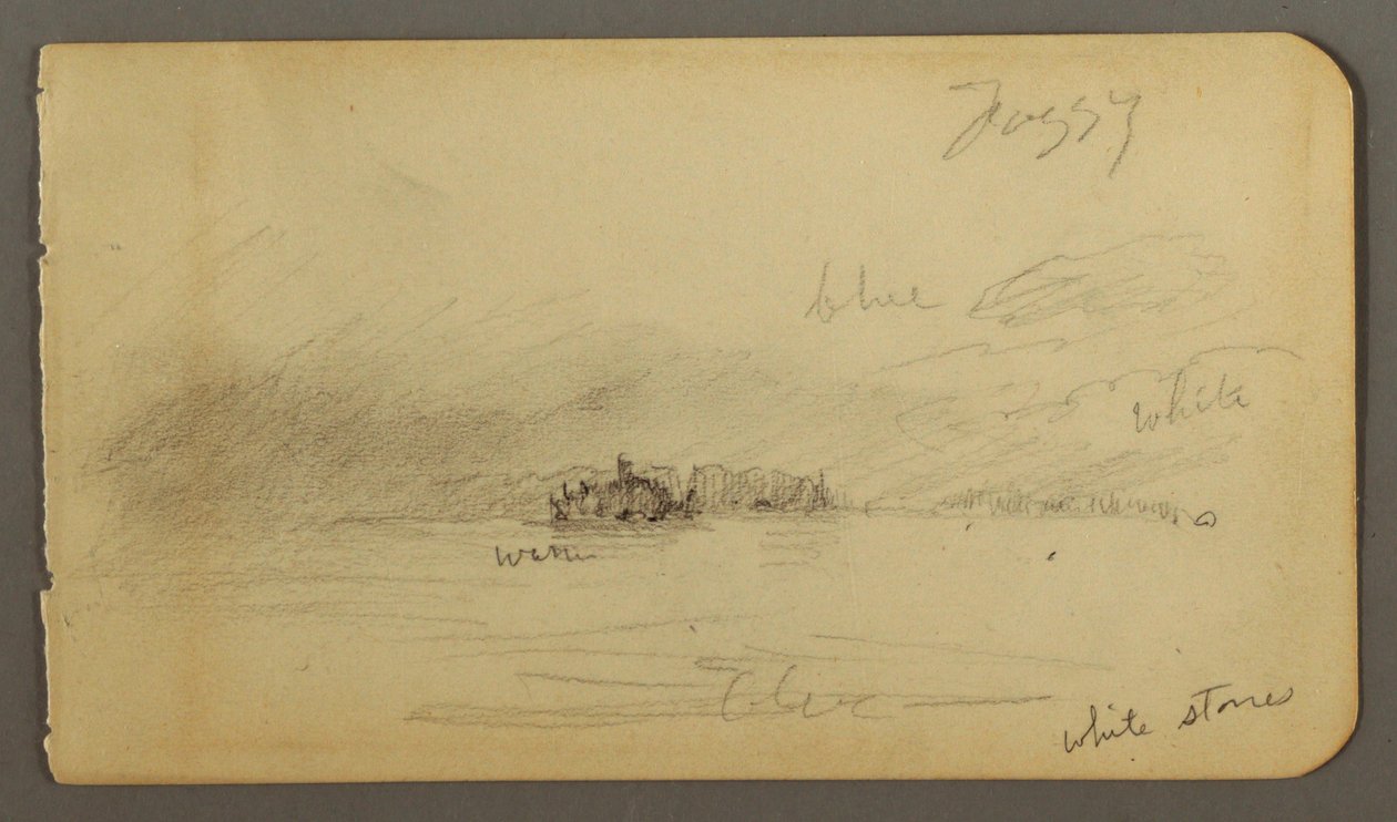 Wooded Shore in Fog, possibly 1878 by Frederic Edwin Church