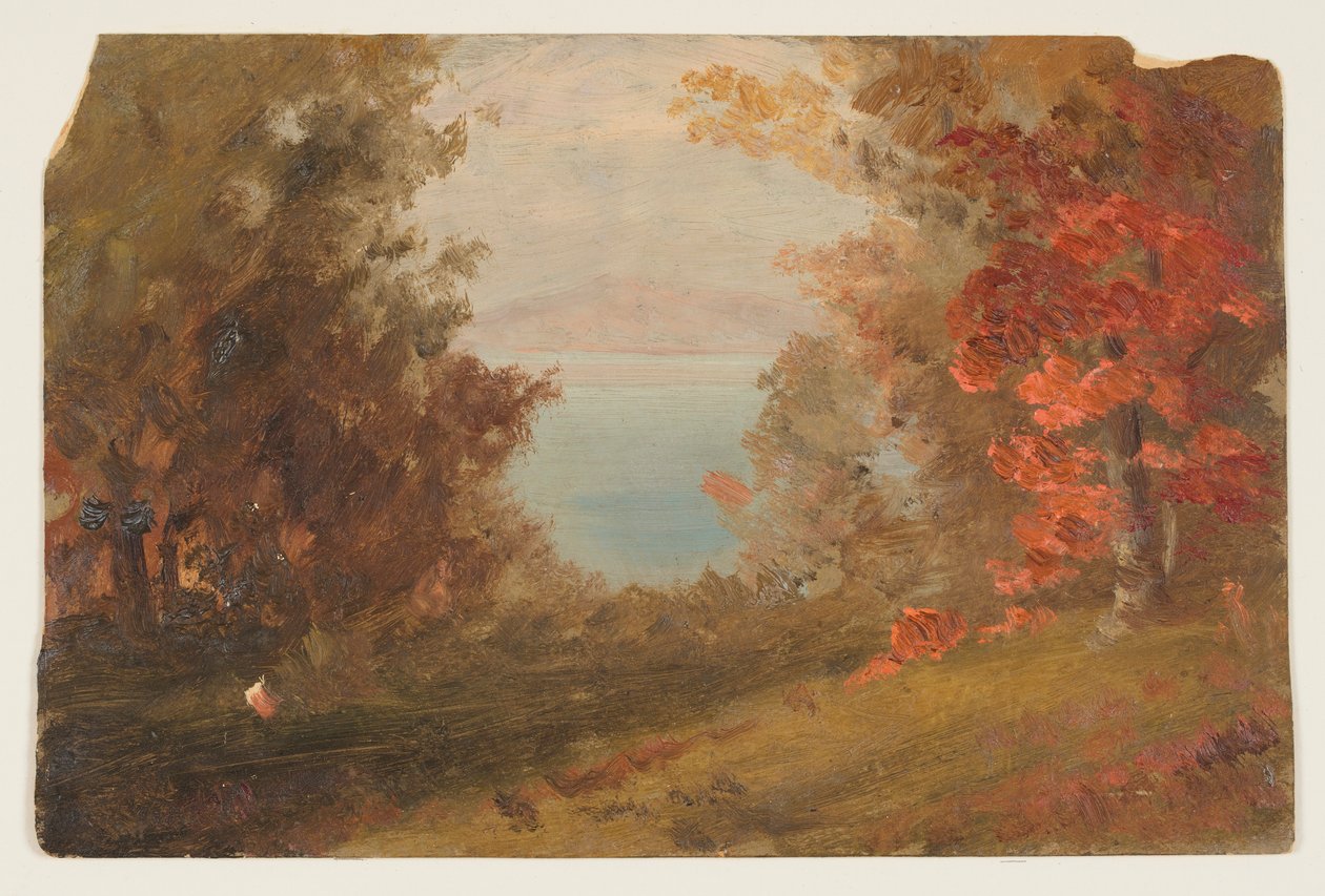 Woodland Scene in Autumn (Hudson, New York or Maine), 1860–70 by Frederic Edwin Church
