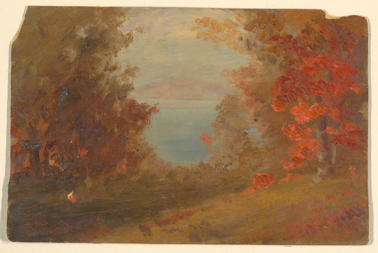 Woodland Scene in Autumn (Hudson, New York or Maine), 1860–70 by Frederic Edwin Church