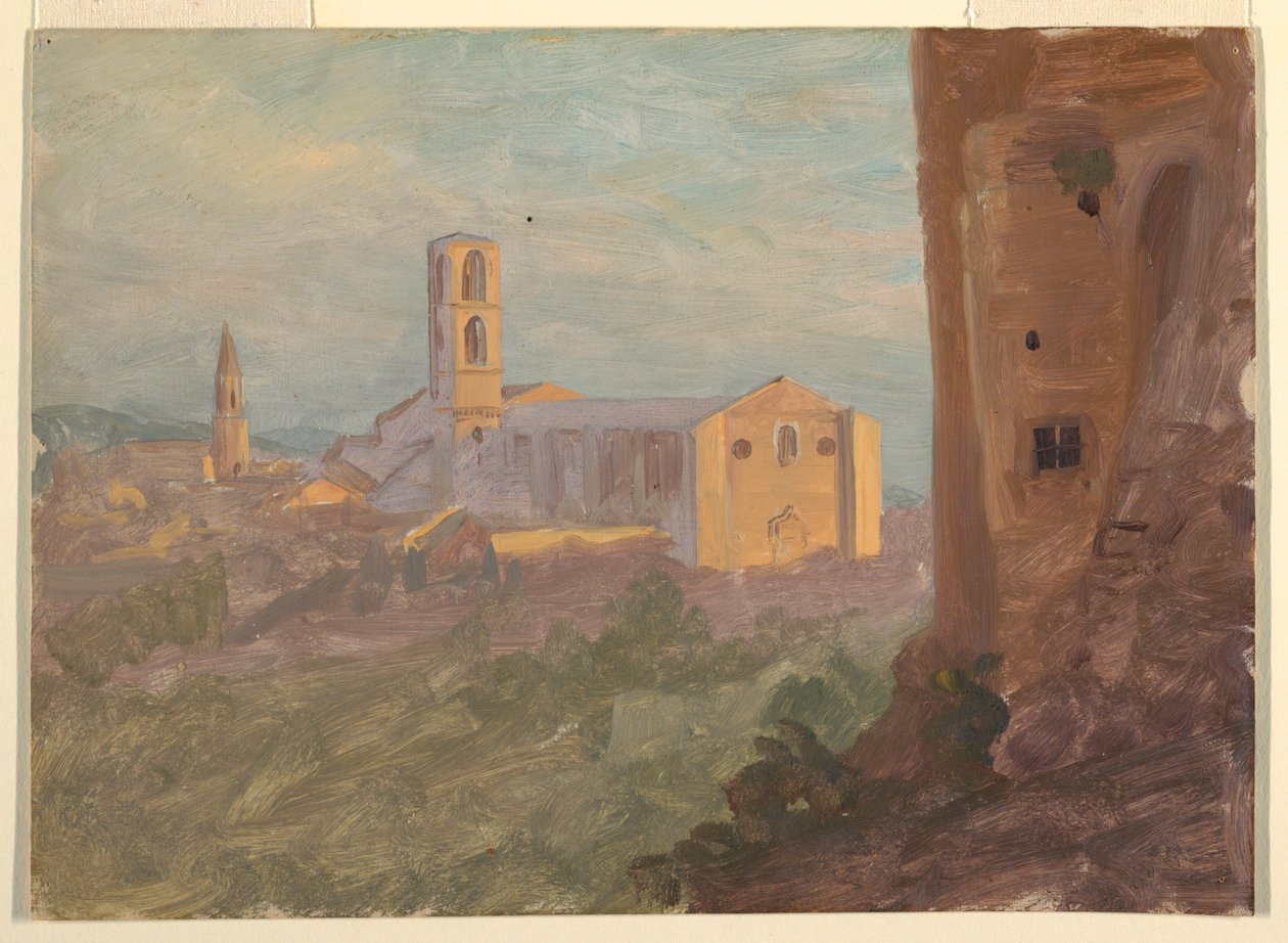 Italian or Swiss Town by Frederic Edwin Church