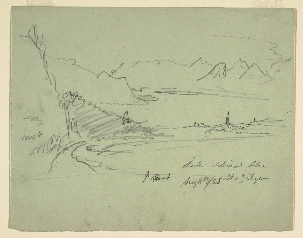 Landscape in Austria, August 5, 1868 by Frederic Edwin Church