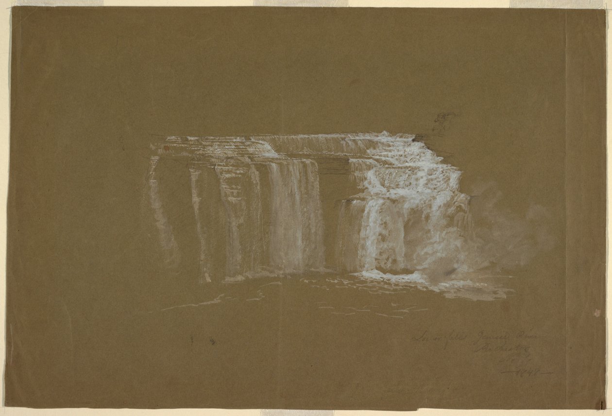 Lower Falls, Genesee River, Rochester, New York by Frederic Edwin Church