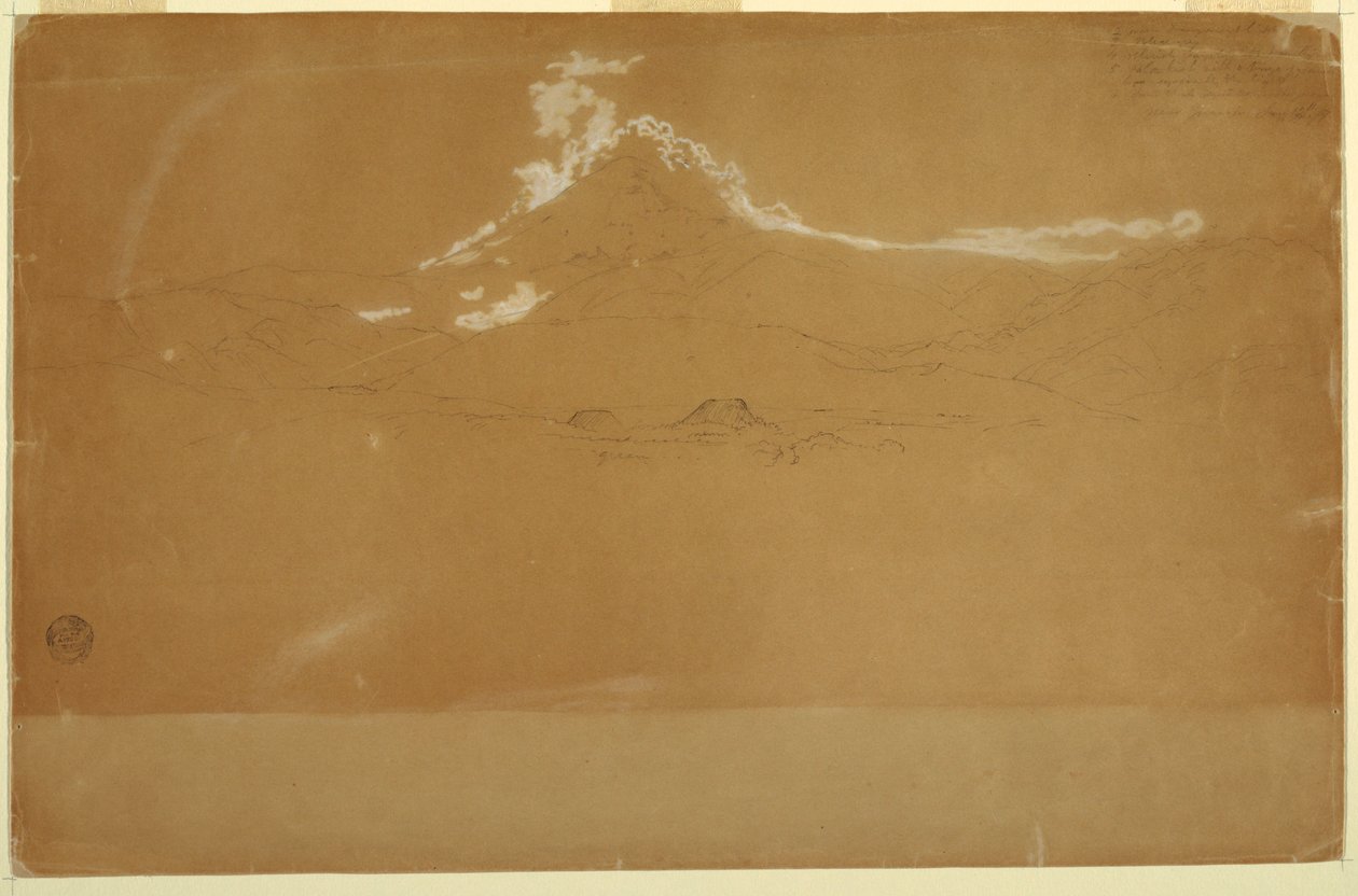 Mount Chimborazo, near Guanojo and Guaranda, Ecuador by Frederic Edwin Church
