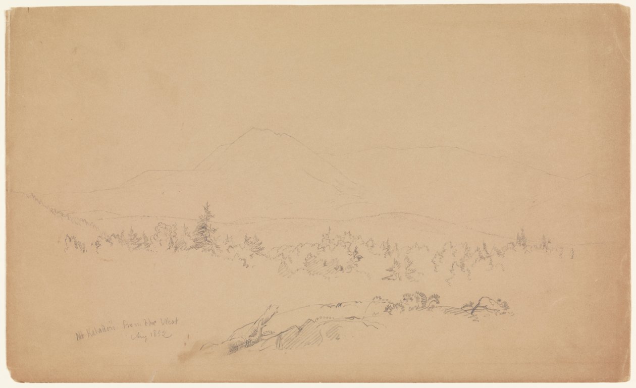 Mount Katahdin from the West by Frederic Edwin Church