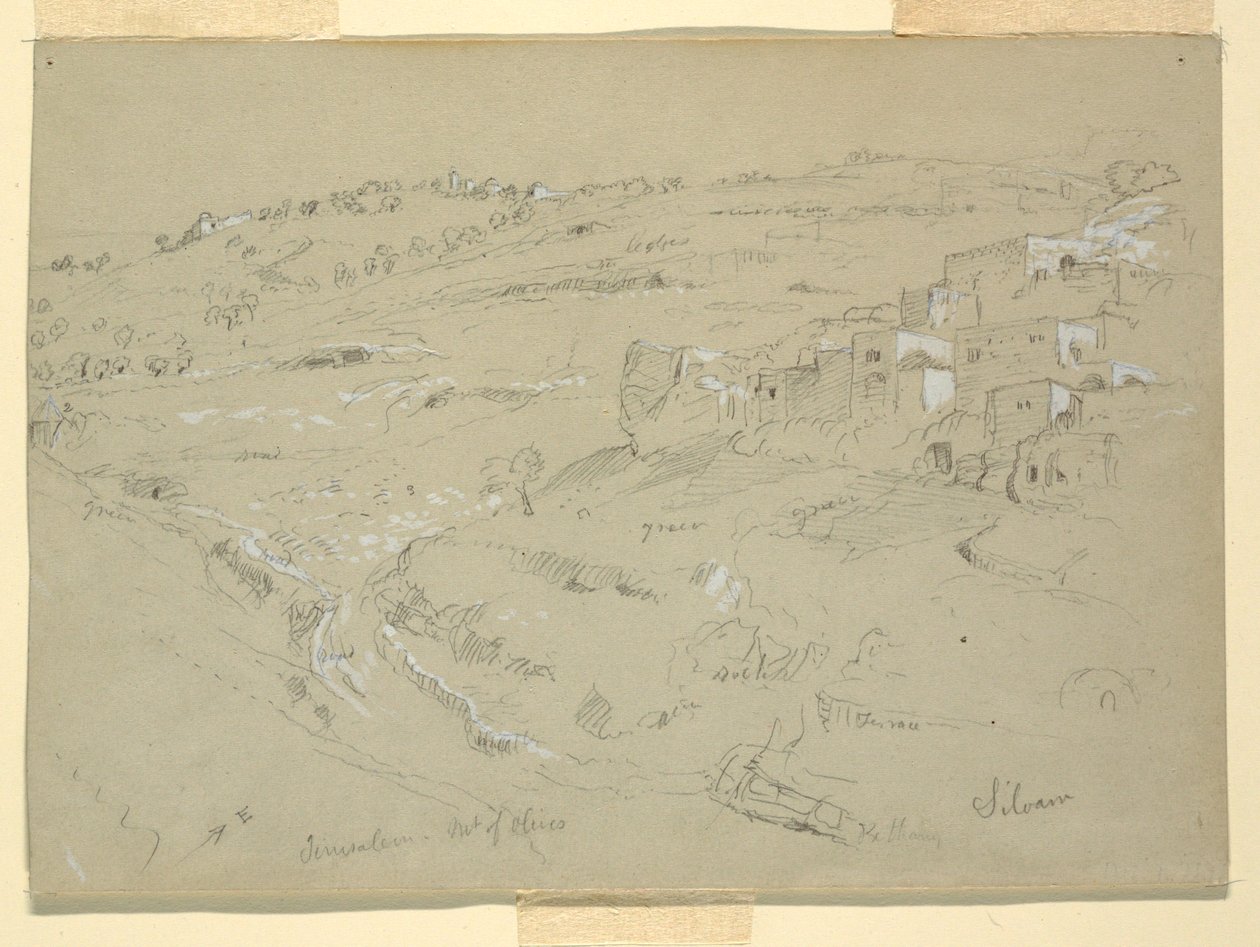 Mount of Olives, Bethany, Siloam, and Jerusalem, Palestine by Frederic Edwin Church
