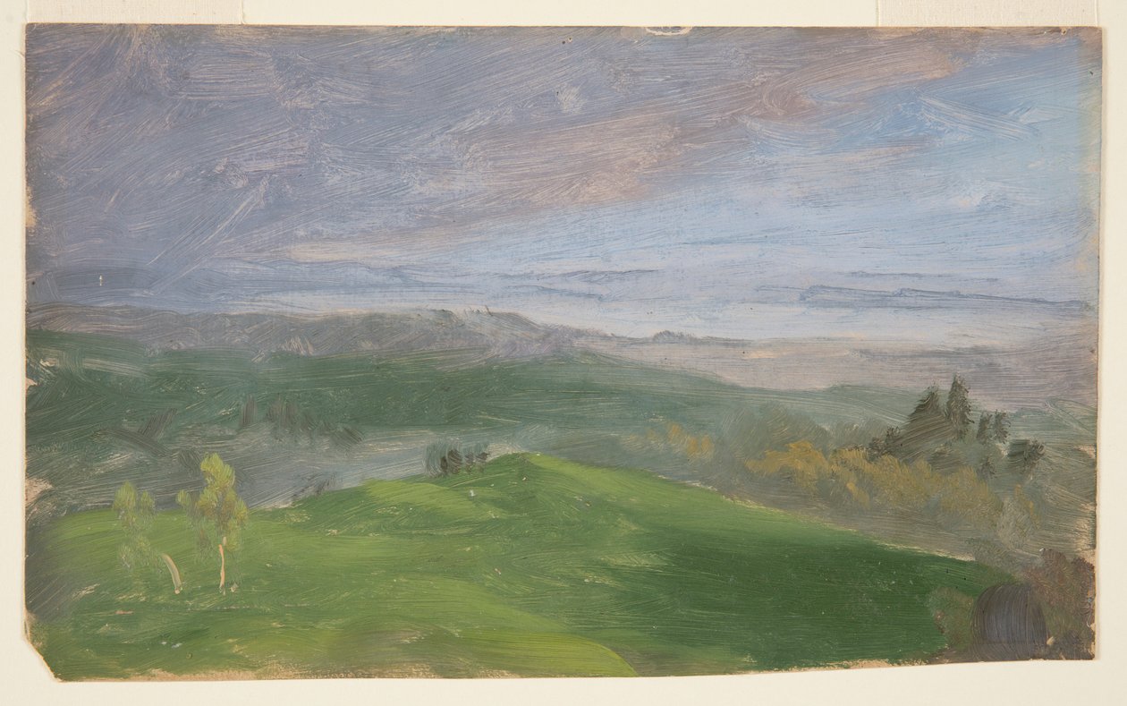 Summer View, Hudson Valley, New York by Frederic Edwin Church