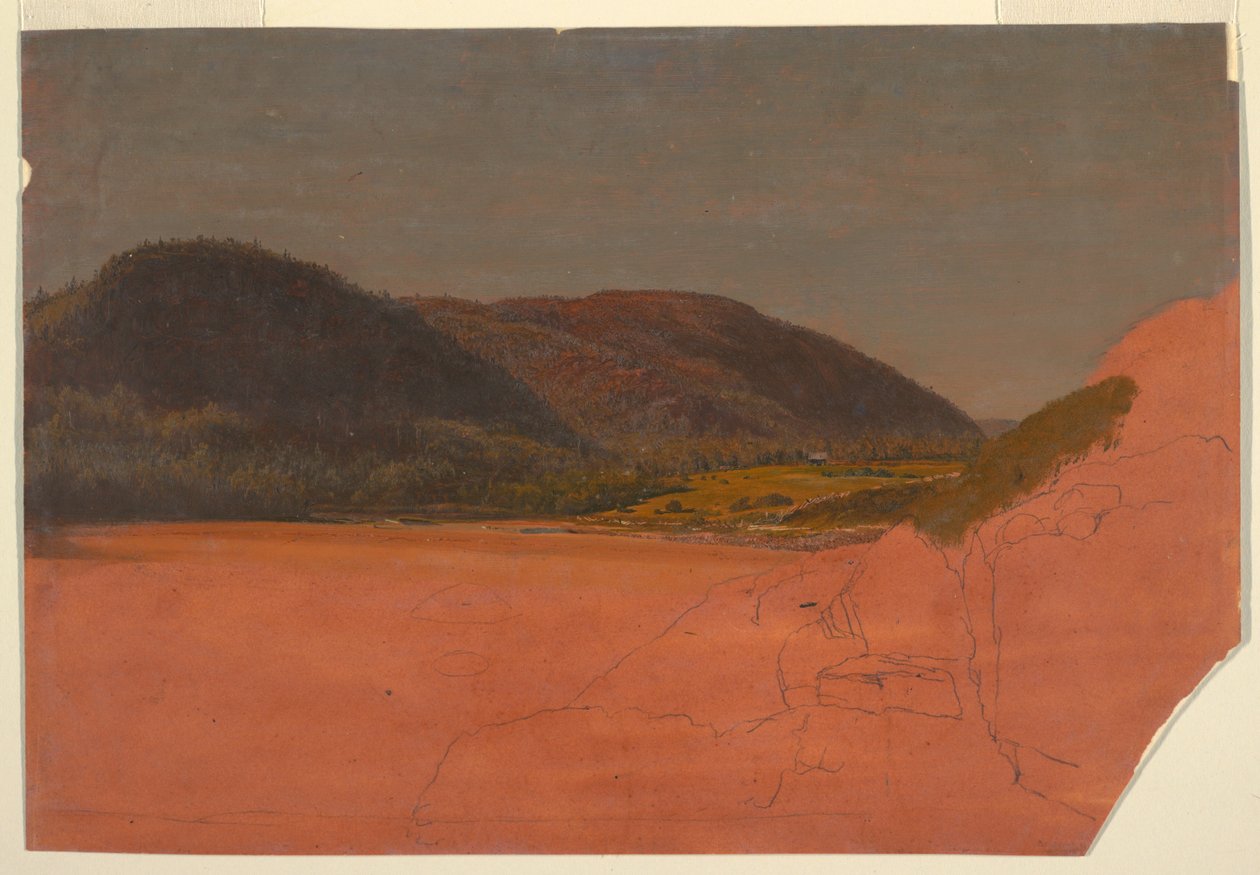 The Beehive and Sand Beach from Great Head, Mt. Desert by Frederic Edwin Church