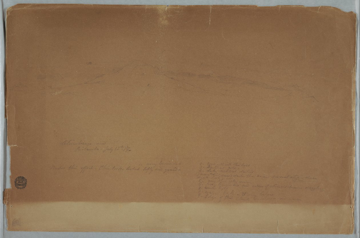 The Chimborazo shown from Riobamba, Ecuador, July 13, 1857 by Frederic Edwin Church