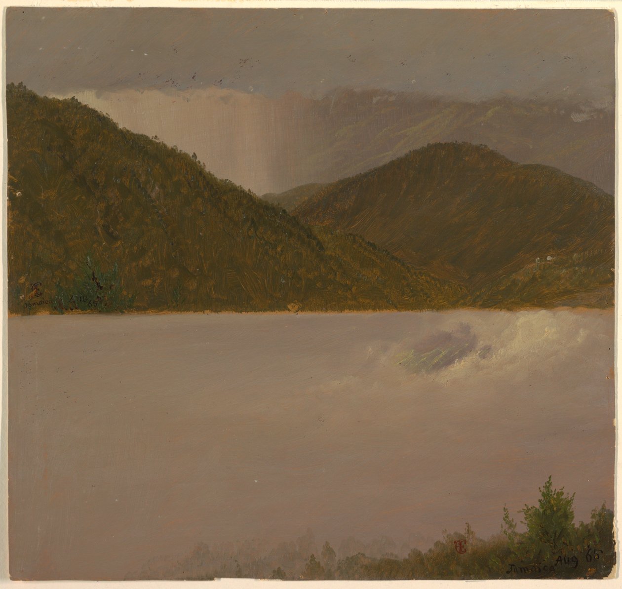 Two Cloud and Mountain Top Studies, Jamaica by Frederic Edwin Church