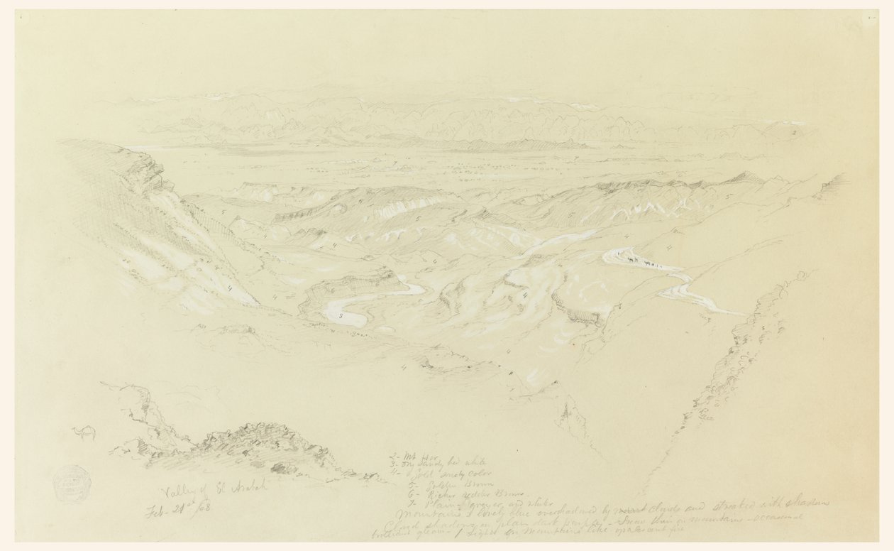 Valley of El Arabah by Frederic Edwin Church