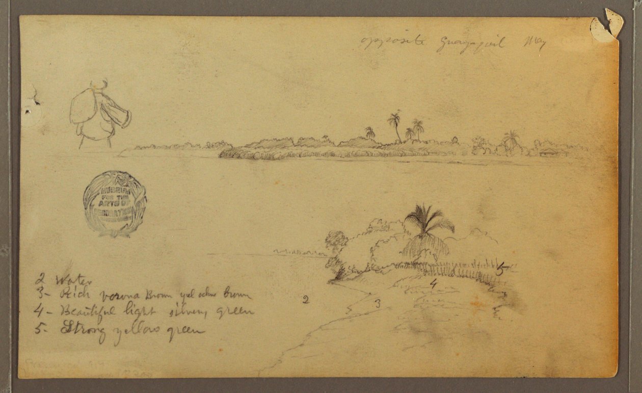 Views of the East Bank of the Guayas River, Opposite Guayaquil, Ecuador by Frederic Edwin Church