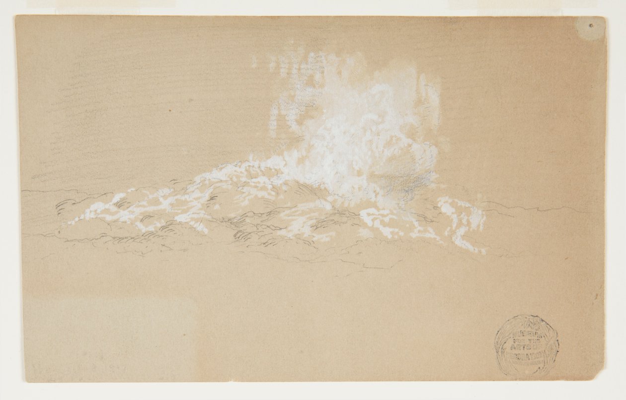 Waves Breaking Against Rocks by Frederic Edwin Church