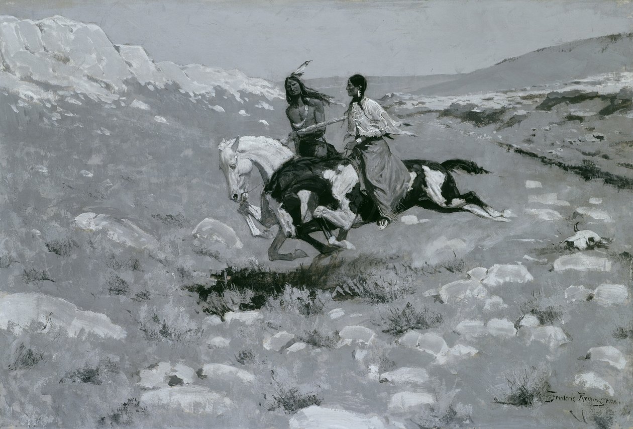 Ceremony of the Fastest Horse by Frederic Remington
