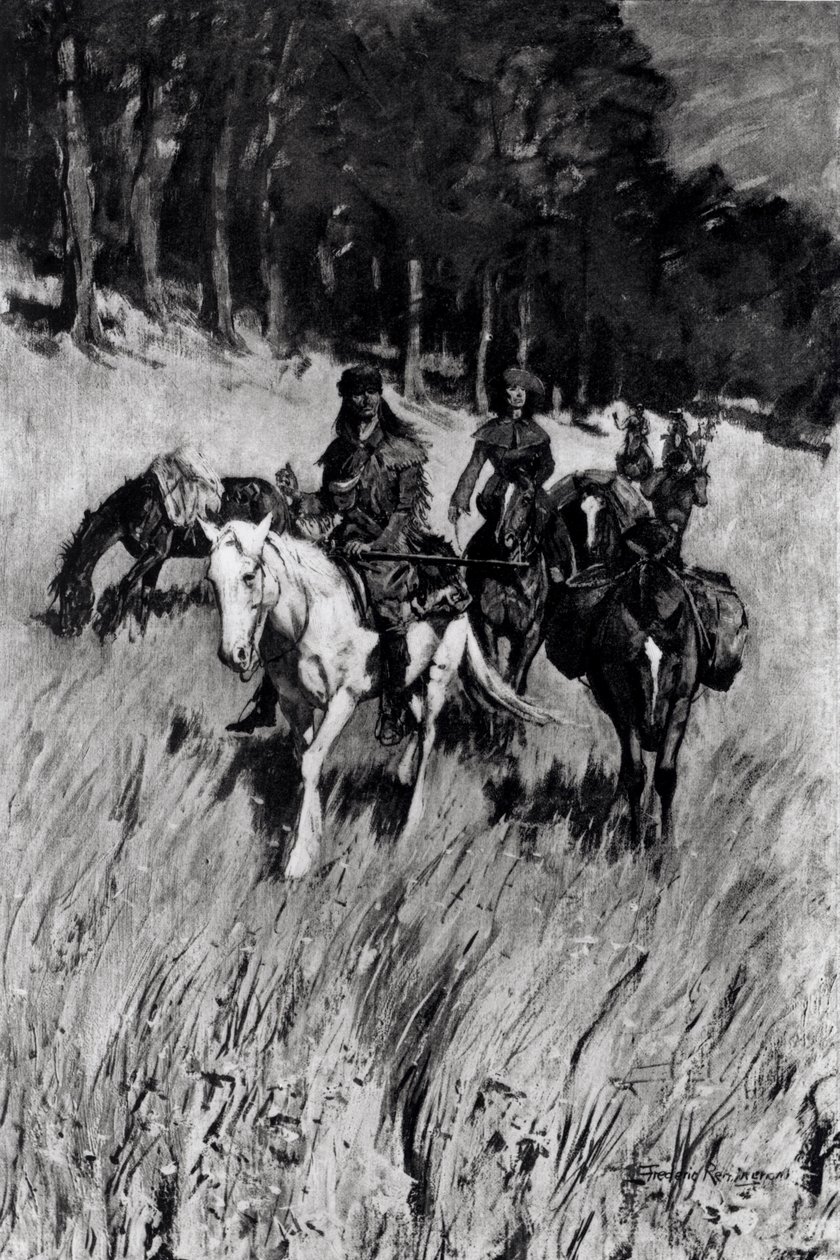 Early Pioneers on the Blue Ridge, engraved by F. H. Wellington, from 