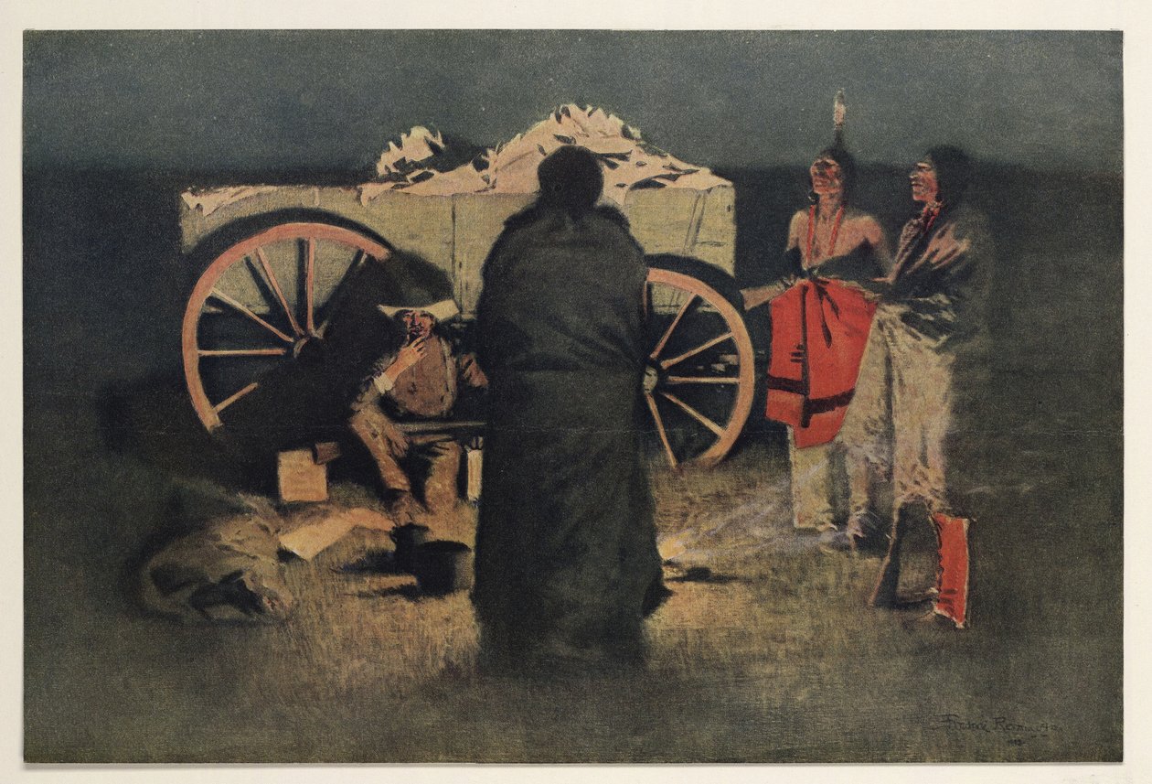 Night Camp by Frederic Remington