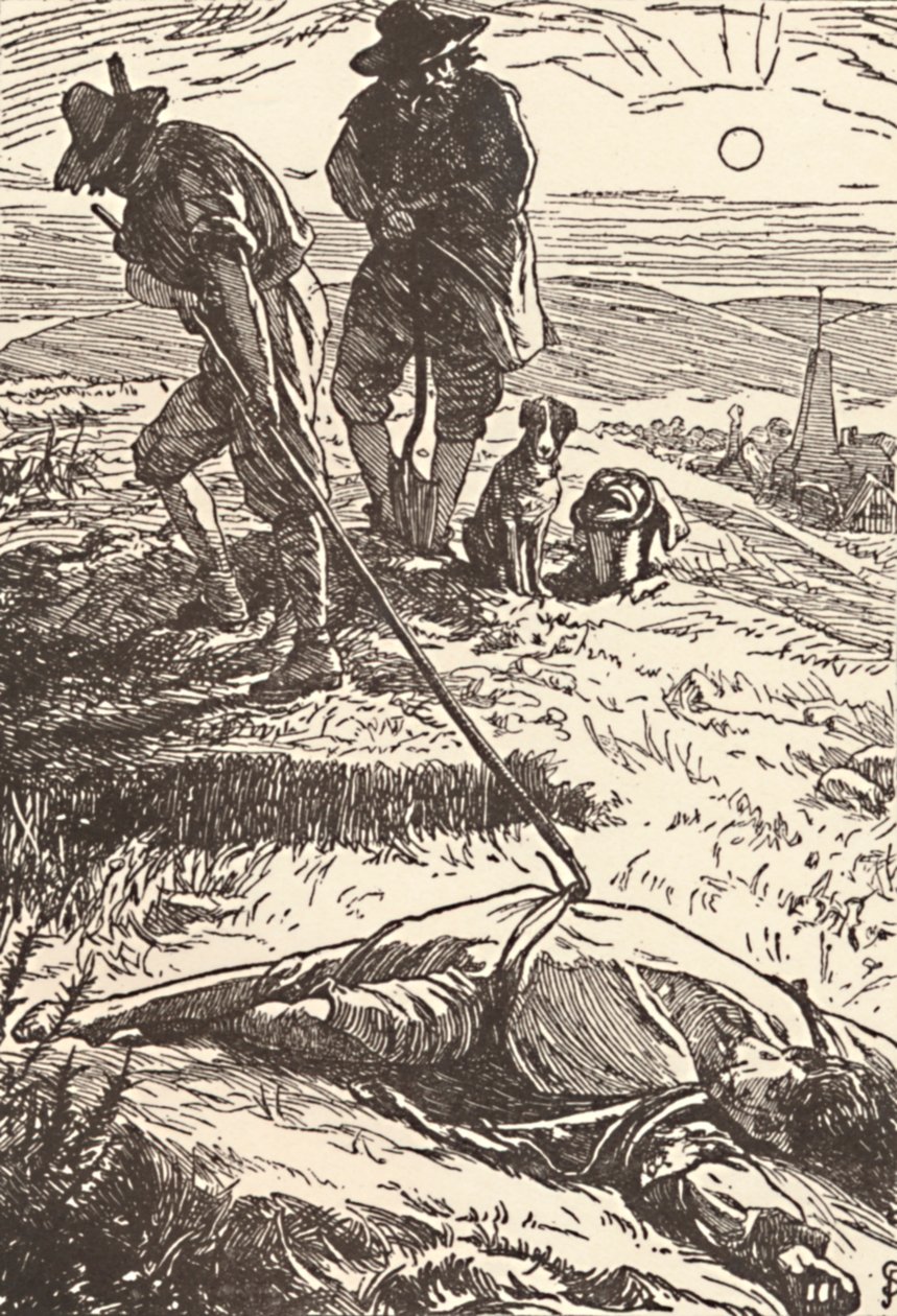 Illustration from History of the Plague by Defoe by Frederic Shields