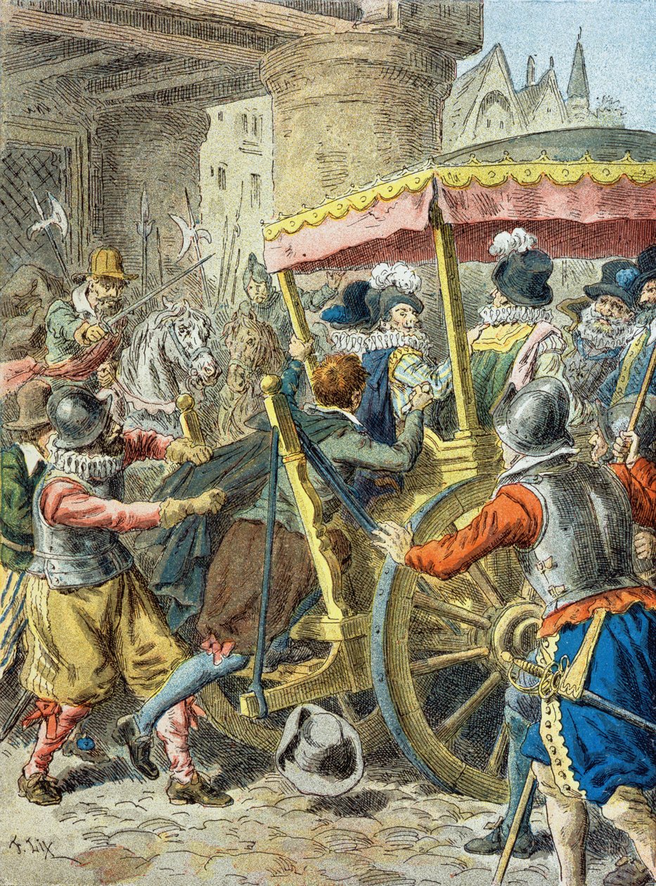 Assassination of Henry IV (1553 - 1610) by Frederic Theodore (after) Lix