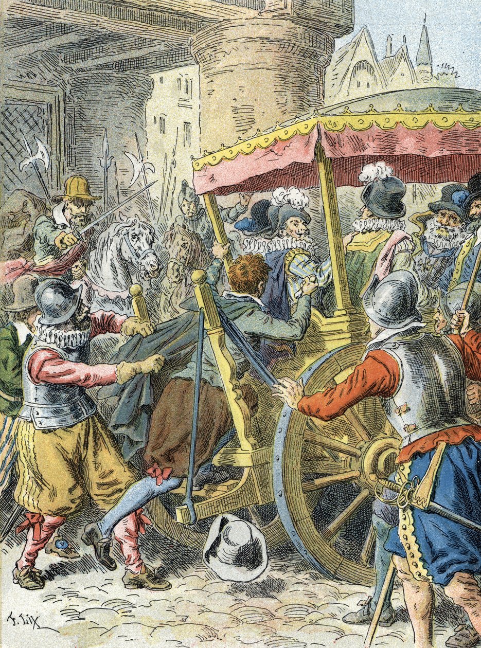 Assassination of King Henry IV (1610) by Frederic Theodore (after) Lix